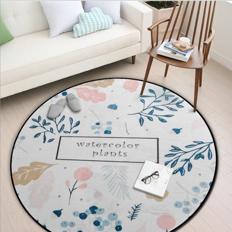 Painted Plants Carpet Round Door Mats Porch Bedroom Door Children's Room Carpet Bay Window Casual Home Blanket
Painted Plants Carpet Round Door Mats Porch Bedroom Door Children's Room Carpet Bay Window Casual Home Blanket