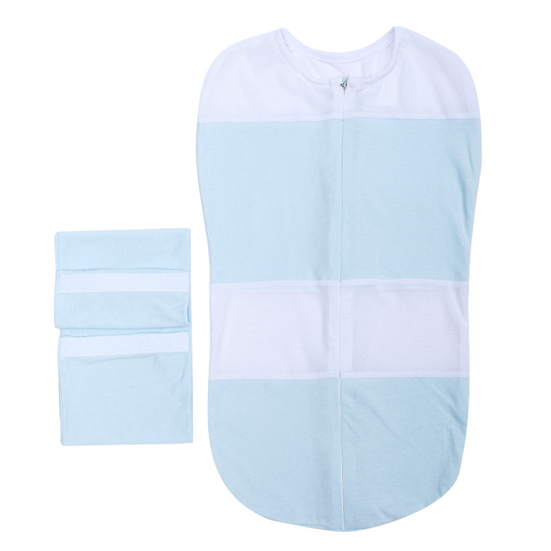 Newborn Baby Swaddle Sleeping Bag Better Sleep Snug Fit Calms Startle Reflex Swaddling Wrap Summer Breathable Sleepsack LJ200827