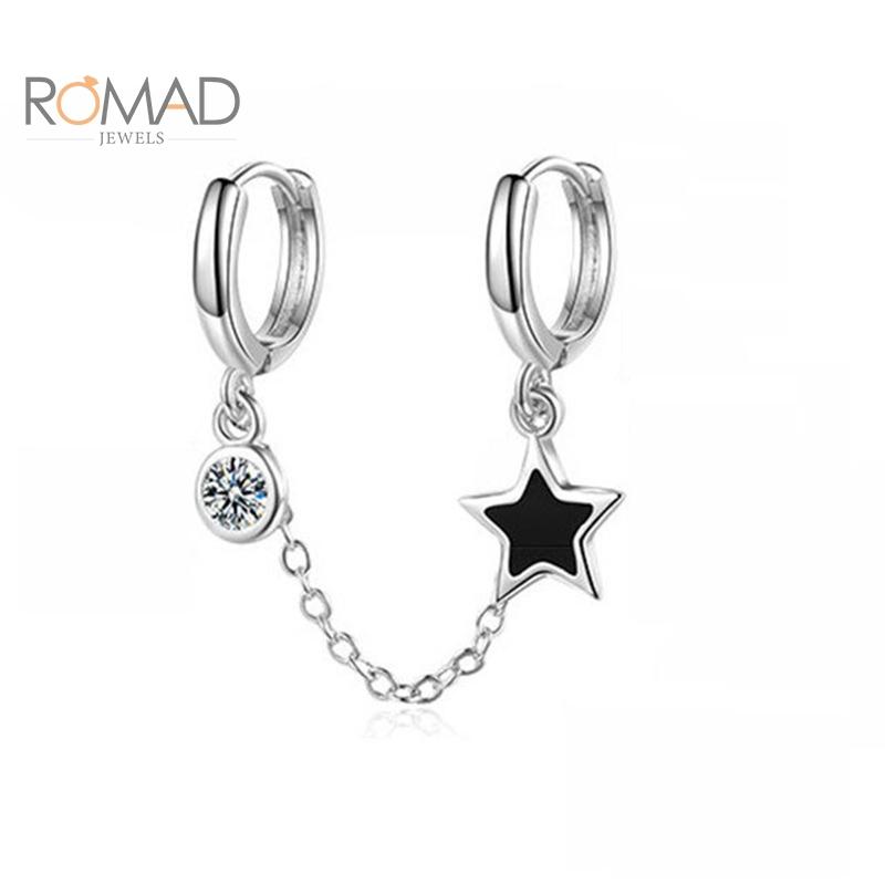 ROMAD Double Pierced Conjoined Earrings Korean Women Five-pointed Star Earrings Female Jewelry Bijoux Femme
ROMAD Double Pierced Conjoined Earrings Korean Women Five-pointed Star Earrings Female Jewelry Bijoux Femme