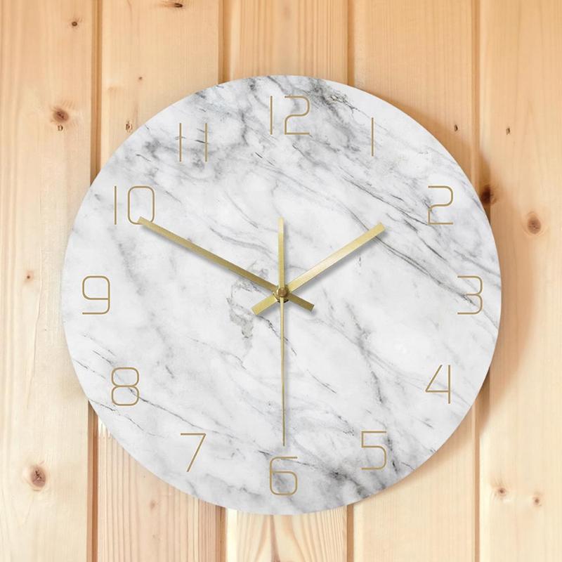 Quartz Analog Quiet Marble Wall Clock 3D Chic White Marble Print Modern Round Wall Watch Nordic Creativity Home Decor
Quartz Analog Quiet Marble Wall Clock 3D Chic White Marble Print Modern Round Wall Watch Nordic Creativity Home Decor