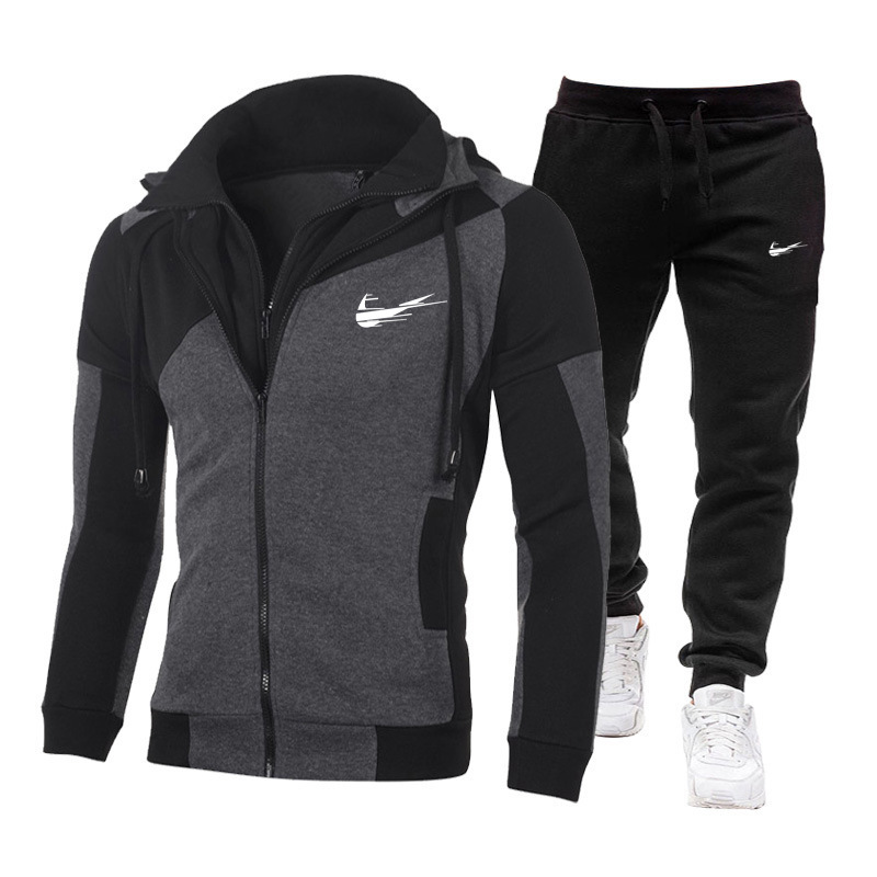 New Casual Tracksuits Men Hooded Outfit Sets 2022 Spring Autumn Men's Sportswear Suit Hoodie+Pants Fashion Male Jogger Sweatsuit, Gray
New Casual Tracksuits Men Hooded Outfit Sets 2022 Spring Autumn Men's Sportswear Suit Hoodie+Pants Fashion Male Jogger Sweatsuit, Gray