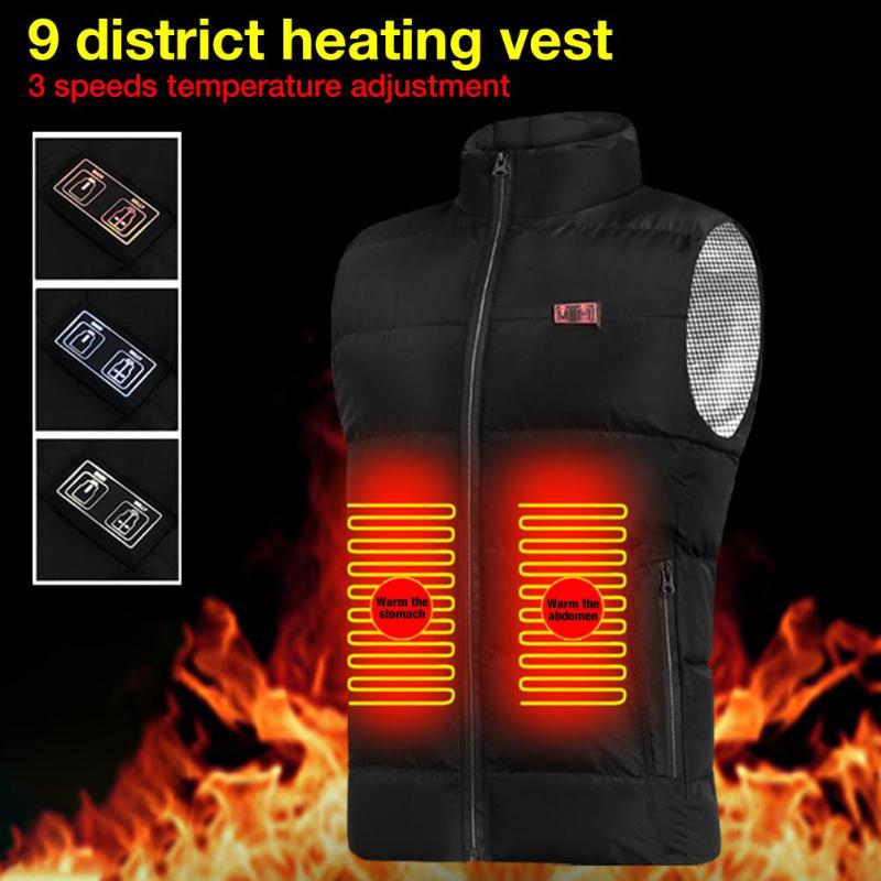 Men Women USB Smart Heating Vest 9 Areas Electric Heated Jacket Safety For Fishing Skiing Motorcycle Winter Warm Coat Clothing, As pic
Men Women USB Smart Heating Vest 9 Areas Electric Heated Jacket Safety For Fishing Skiing Motorcycle Winter Warm Coat Clothing, As pic