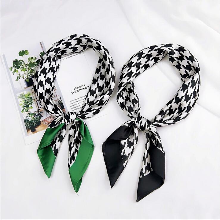Scarves 70*70cm 100% Twill Silk Scarf Houndstooth Prints Fashion Large Square Shawl Hijab Female Foulard
Scarves 70*70cm 100% Twill Silk Scarf Houndstooth Prints Fashion Large Square Shawl Hijab Female Foulard