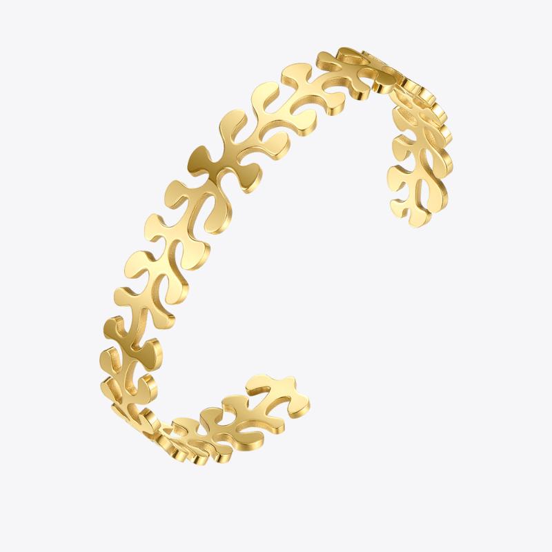 ENFASHION Hollow Leaf Open Bracelets For Women Gold Color Bracelet 2020 Stainless Steel Fashion Jewelry Friends Gift B202215
ENFASHION Hollow Leaf Open Bracelets For Women Gold Color Bracelet 2020 Stainless Steel Fashion Jewelry Friends Gift B202215