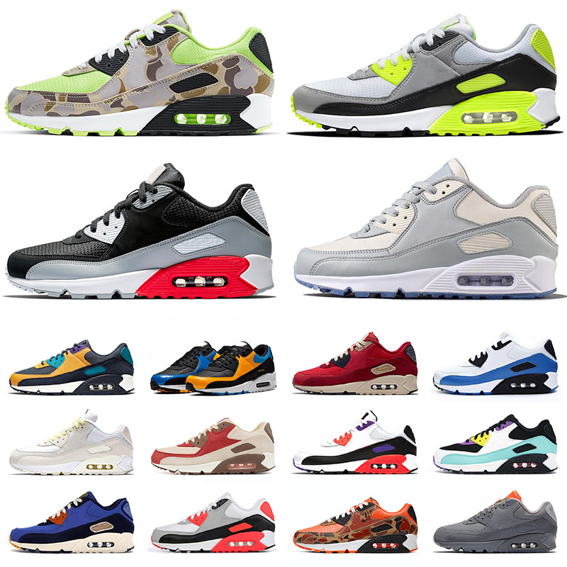 new arrival 90s running shoes for men women cool grey camo vert moss green supernova glasgow tennis trainers sports sneakers athletic, B14 36-46 triple white