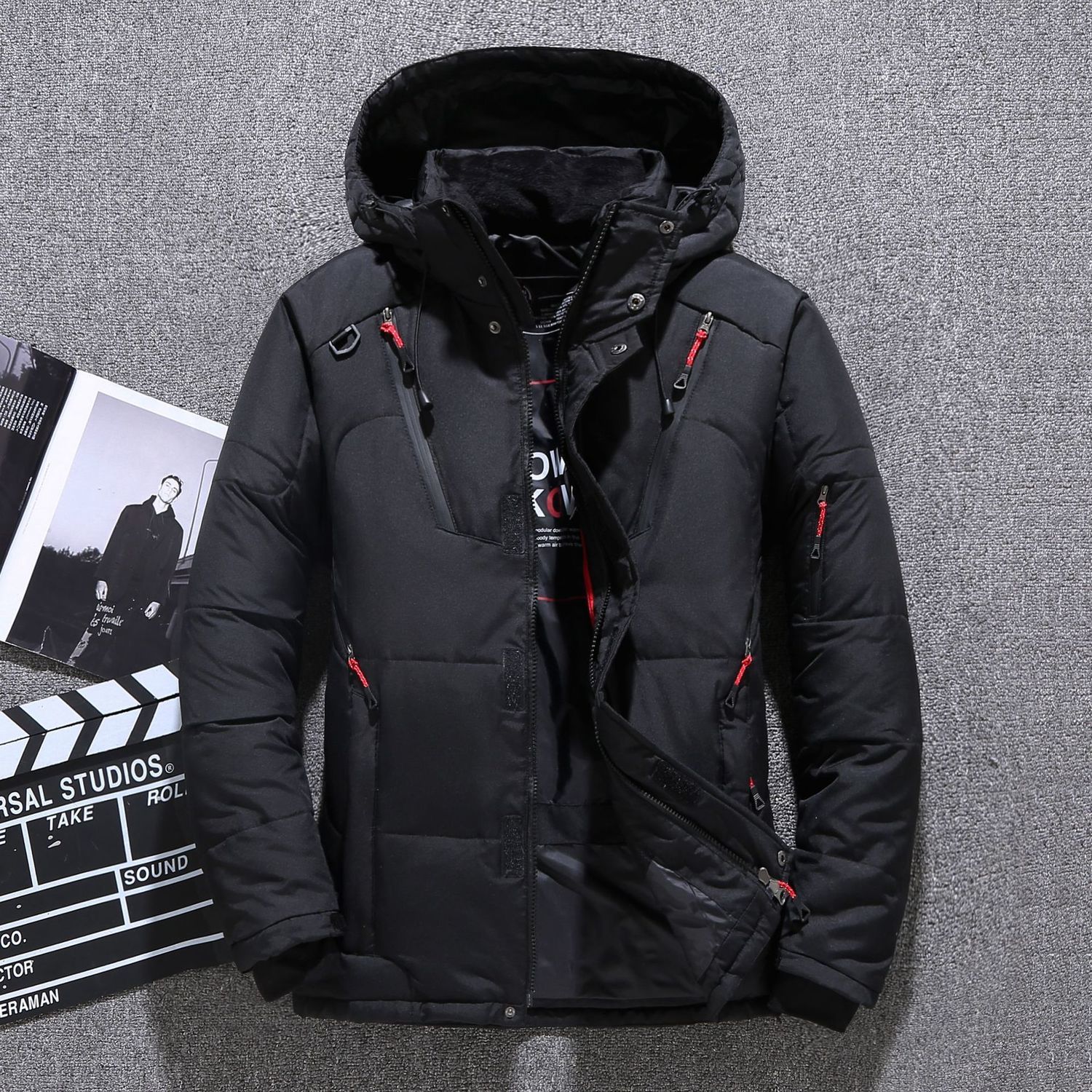 Winter Jacket Men Hooded Thick Warm Jacket Fashion Warm Outwear Casual Slim Parka Mens Jackets and Coats Mens Overcoat T200117