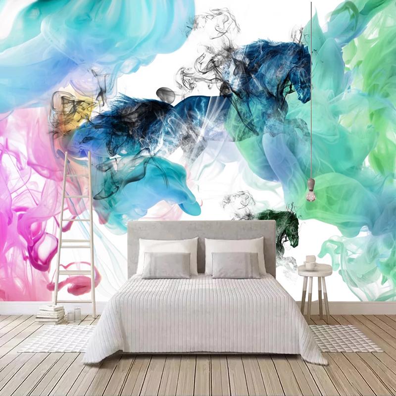 Custom Mural Modern Abstract Smoke Art Horse Self-adhesive Wall Painting Wall Decals Living Room Bedroom Photo Paper Decor, As pic
Custom Mural Modern Abstract Smoke Art Horse Self-adhesive Wall Painting Wall Decals Living Room Bedroom Photo Paper Decor, As pic