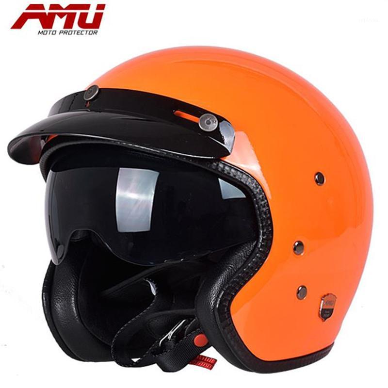 AMU new ultra-light glass steel half-helmet motorcycle helmet scooter helmet DOT ECE certification A61, Orange
AMU new ultra-light glass steel half-helmet motorcycle helmet scooter helmet DOT ECE certification A61, Orange
