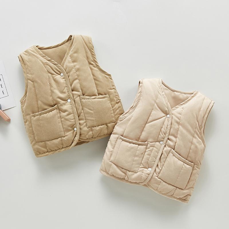 Boys Girls Sleeveless Loose Vest Kids Thicken Coat New Autumn Winter Baby Boys Girls Waistcoat Coat Children Clothing, 203t19 beige
Boys Girls Sleeveless Loose Vest Kids Thicken Coat New Autumn Winter Baby Boys Girls Waistcoat Coat Children Clothing, 203t19 beige