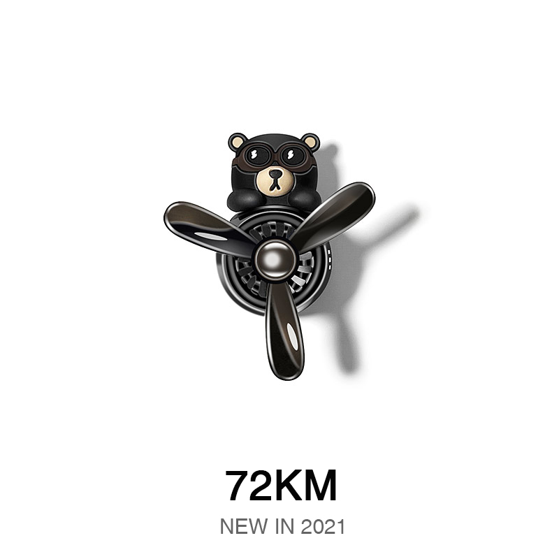 72KM Car Air Freshener Auto Accessories Interior Perfume Diffuser Bear Pilot Rotating Propeller Outlet Fragrance Magnetic Design ad0011 от DHgate WW