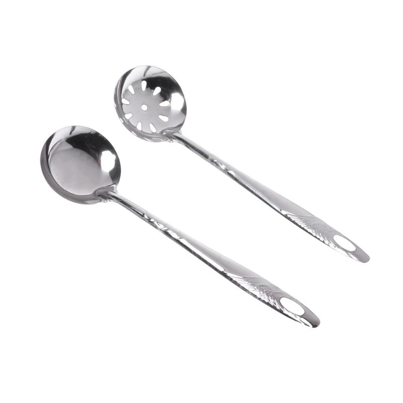 2Pcs Stainless Steel Large Soup Spoon Ladle Skimmer Colander Filter Kitchen Tool C6UE
2Pcs Stainless Steel Large Soup Spoon Ladle Skimmer Colander Filter Kitchen Tool C6UE
