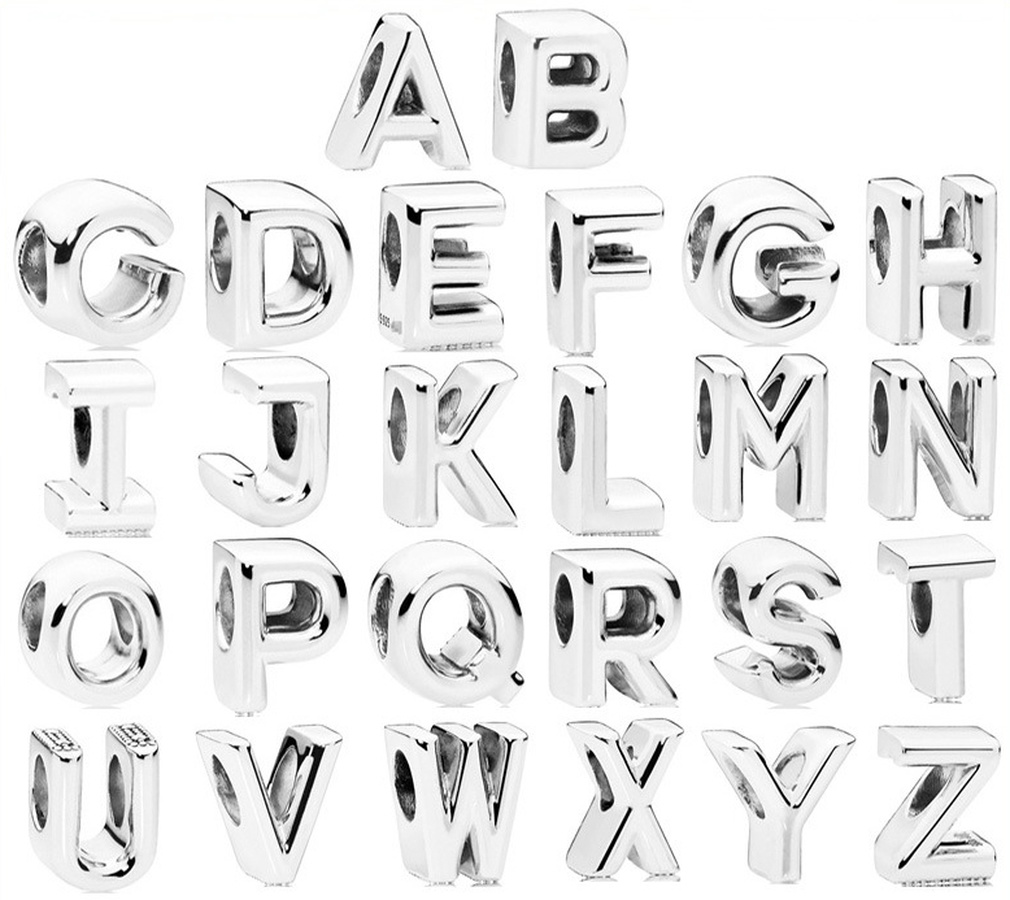 Designer Jewelry 925 Silver Bracelet Charm Bead fit Pandora diy Loose Beads Accessories English Alphabet Slide Bracelets Beads European Styl, Black
Designer Jewelry 925 Silver Bracelet Charm Bead fit Pandora diy Loose Beads Accessories English Alphabet Slide Bracelets Beads European Styl, Black