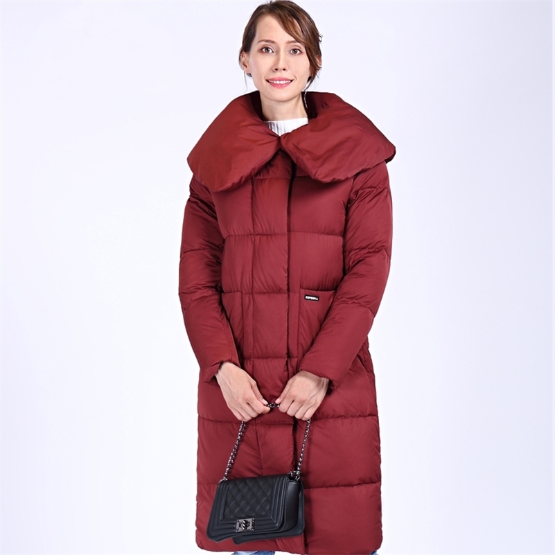 Winter Women's Coat Plus Size Hooded Fashion Warm Women Down Jacket Highquality BiologicalDown Female Parkas Docero Y201001