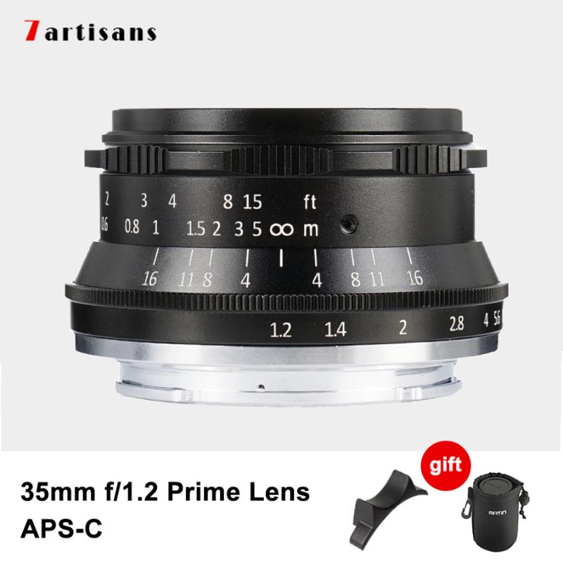 7artisans 35mm F1.2 Prime Lens Manual Focus Large Aperture Portrait Lens APS-C For Sony E Mount Fuji Canon Olympus M4/3 Cameras
7artisans 35mm F1.2 Prime Lens Manual Focus Large Aperture Portrait Lens APS-C For Sony E Mount Fuji Canon Olympus M4/3 Cameras