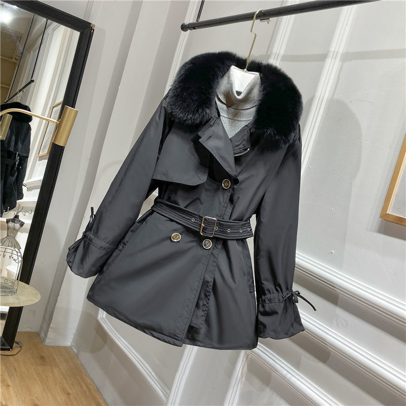 Down Duck Jackets Mid-length Fox Skin Woman Removable Coats Lining Winter Thin Belt Warm Clothing Chaquets Mujer 3txk, Beige
Down Duck Jackets Mid-length Fox Skin Woman Removable Coats Lining Winter Thin Belt Warm Clothing Chaquets Mujer 3txk, Beige