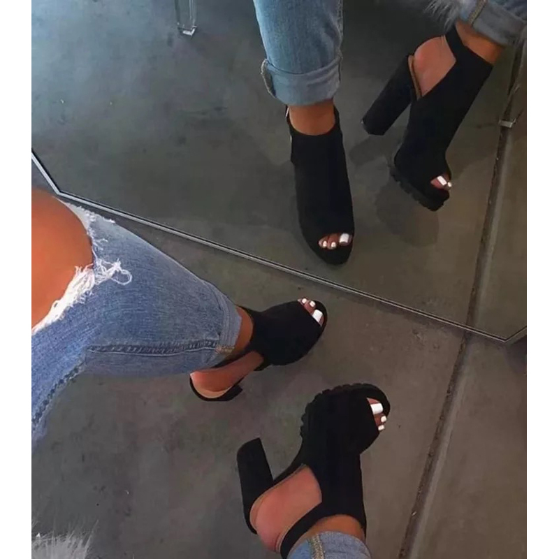 NAN JIU MOUNTAIN 2020 Spring And Summer High Heels Women s Boots Sandals Thick Heel Comfortable Platform Open Toe Sandals Y200702 - view 3