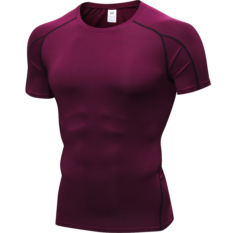 Men's Running T-Shirts, Quick Dry Compression Sport T-Shirts, Fitness Running Shirts, Soccer Shirts Men's Jersey Sportswear