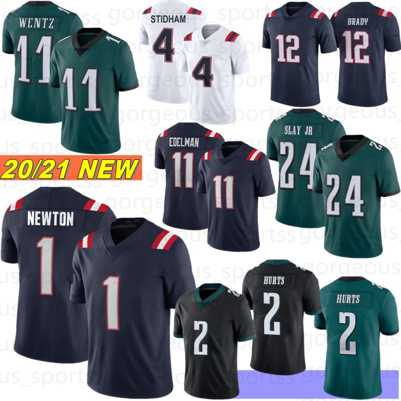 1 Cam Newton 11 Julian Edelman Men Football Jersey 2 Jalen Hurts 2021 Hot 11 Carson Wentz Slay Jr Kelce Jackson Jalen Reagor 12 Tom Brady, Laoying
1 Cam Newton 11 Julian Edelman Men Football Jersey 2 Jalen Hurts 2021 Hot 11 Carson Wentz Slay Jr Kelce Jackson Jalen Reagor 12 Tom Brady, Laoying