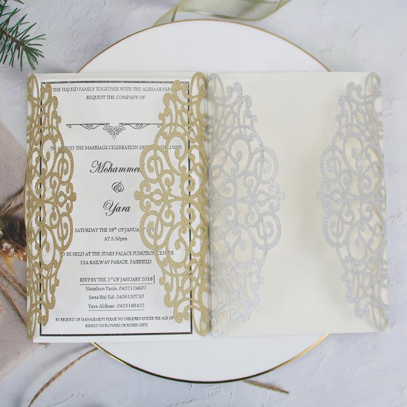 20pcs European Style Laser Cut Wedding Invitation Card for Wedding Party Favor Decoration with Letter Paper and Envelope
20pcs European Style Laser Cut Wedding Invitation Card for Wedding Party Favor Decoration with Letter Paper and Envelope