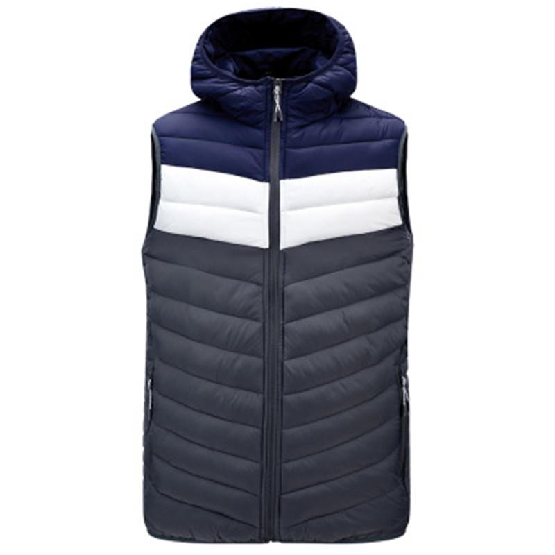 Mens Splicing Hooded Vests Coats Fashion Trend Sleeveless Cardigan Zipper Thin Cotton Outerwear Designer Male Autumn New Slim Casual Vests, Deep blue
Mens Splicing Hooded Vests Coats Fashion Trend Sleeveless Cardigan Zipper Thin Cotton Outerwear Designer Male Autumn New Slim Casual Vests, Deep blue