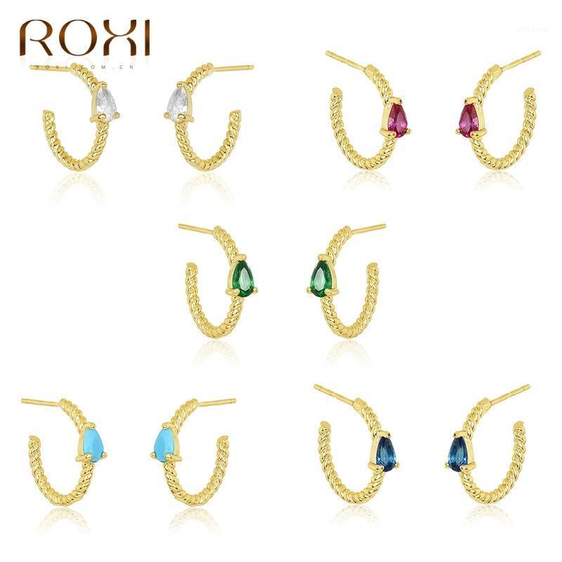 Stud ROXI Twist Colorful Teardrop Crystals Earrings For Women Jewelry Unusual Piercing 925 Sterling Silver Pendientes1
Stud ROXI Twist Colorful Teardrop Crystals Earrings For Women Jewelry Unusual Piercing 925 Sterling Silver Pendientes1