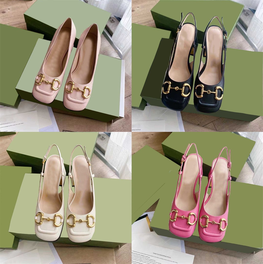 Designer Newest Women Sandals G High Heels Go Out One Line Slippers Leather Horseshoe Ankle Strap Buckle Horsebit Versatile Dress Shoes Size 35-41 With Box, Color 4
Designer Newest Women Sandals G High Heels Go Out One Line Slippers Leather Horseshoe Ankle Strap Buckle Horsebit Versatile Dress Shoes Size 35-41 With Box, Color 4