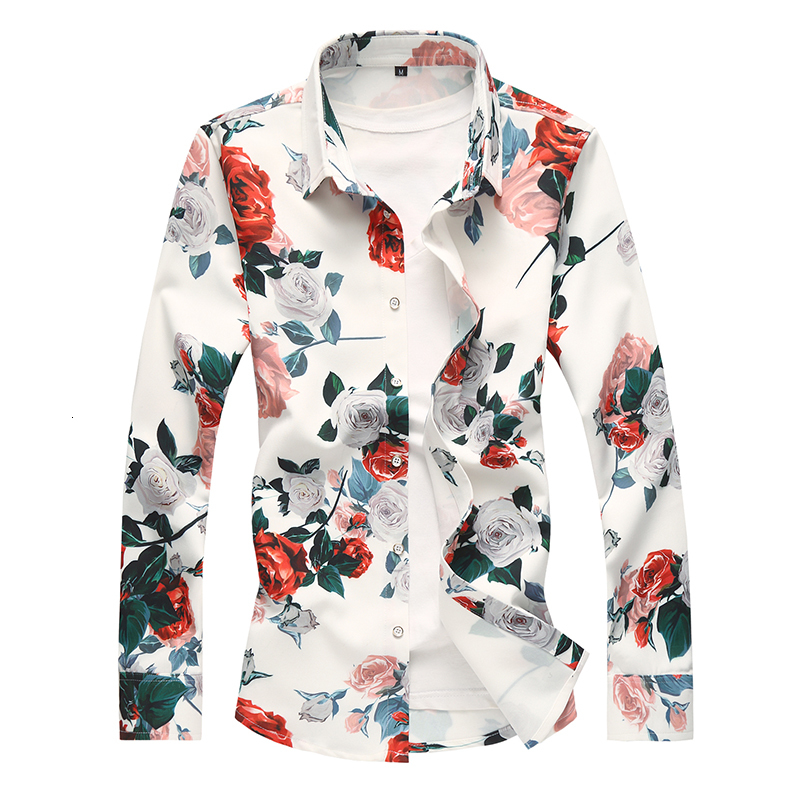 2021 Floral Men -7xl Long Sleeve Flower Print Mens Shirts New Casual Hawaii Male Shirt Camisa Masculina Hc09, C109
2021 Floral Men -7xl Long Sleeve Flower Print Mens Shirts New Casual Hawaii Male Shirt Camisa Masculina Hc09, C109