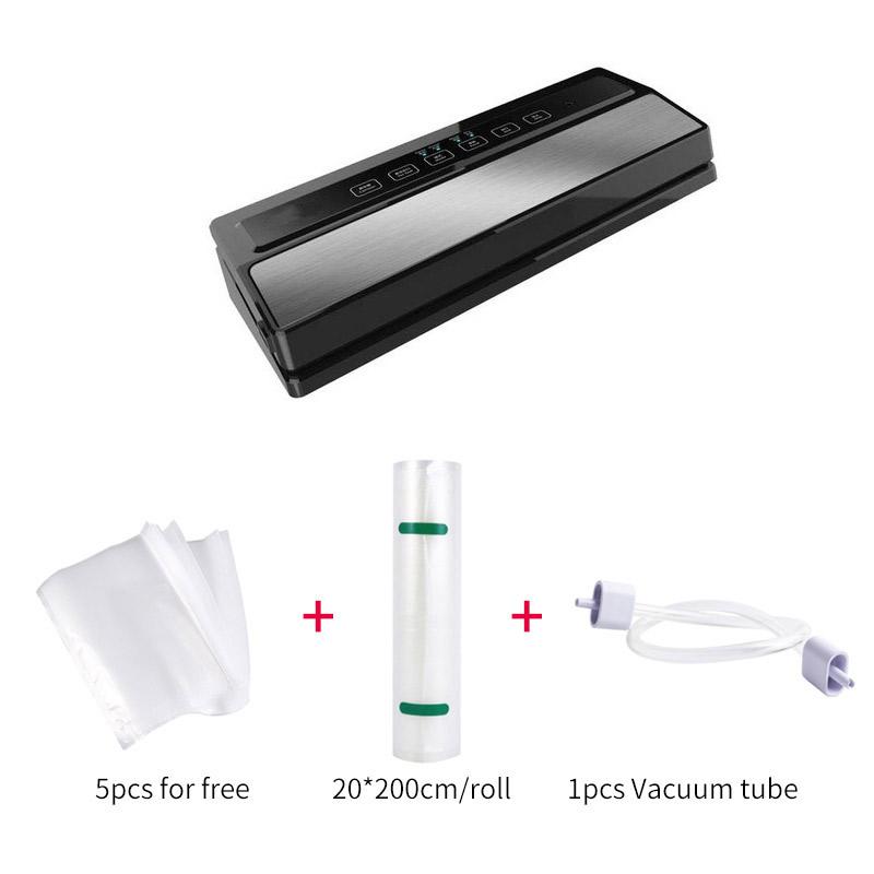 220V 110W Household Vacuum Sealing Machine Vacuum Packaging Machine Preservation Including 5Pcs Bag Free Kitchen Equipment
220V 110W Household Vacuum Sealing Machine Vacuum Packaging Machine Preservation Including 5Pcs Bag Free Kitchen Equipment