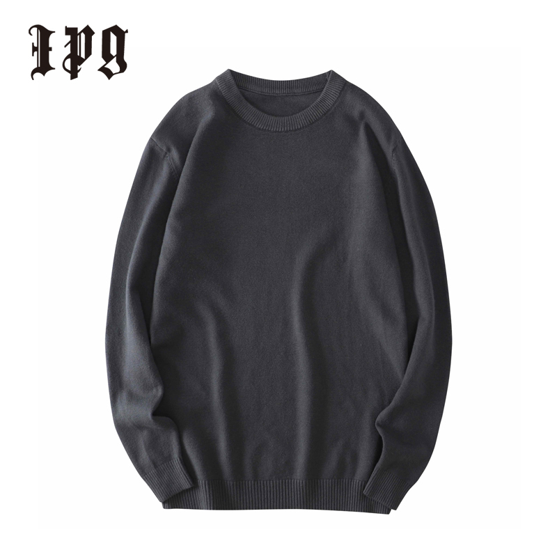 Ipg Fashion Men Knitted Sweaters Casual Pullover Mens Elasticity Solid Multicolor Knitwear Sweater British Style Man Tops 201203