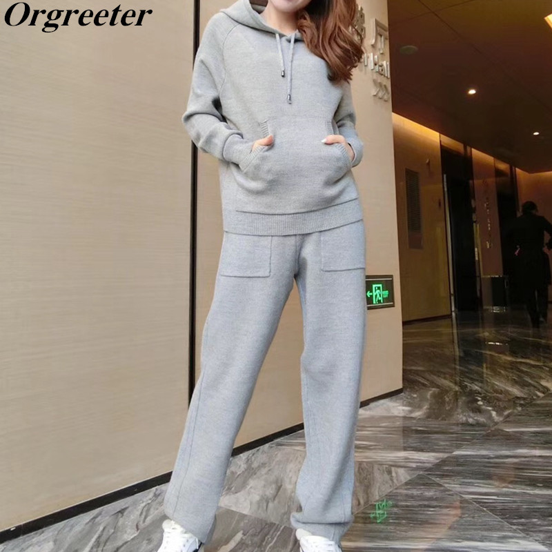 2020 New Fall Winter Knit Sweater Hooded Tracksuit Women Long sleeve Pocket Cashmere Pullovers Tops Harem pants Sporting Sets X0924, Gray
2020 New Fall Winter Knit Sweater Hooded Tracksuit Women Long sleeve Pocket Cashmere Pullovers Tops Harem pants Sporting Sets X0924, Gray
