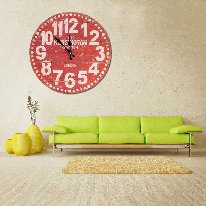 Modern Large Wall Clock 3 Vintage Style Non-ticking Silent Antique Wood Wall Clock For Home Kitchen Office Sticker Decal Home Mo
Modern Large Wall Clock 3 Vintage Style Non-ticking Silent Antique Wood Wall Clock For Home Kitchen Office Sticker Decal Home Mo