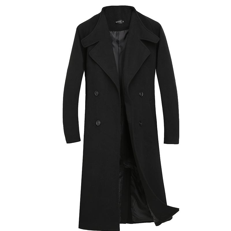 2020 Autumn and Winter New Mens Solid Color Casual Business Woolen Coats / Mens High-end Brand Slim Long Woolen Coat Male Jacket, Black
2020 Autumn and Winter New Mens Solid Color Casual Business Woolen Coats / Mens High-end Brand Slim Long Woolen Coat Male Jacket, Black
