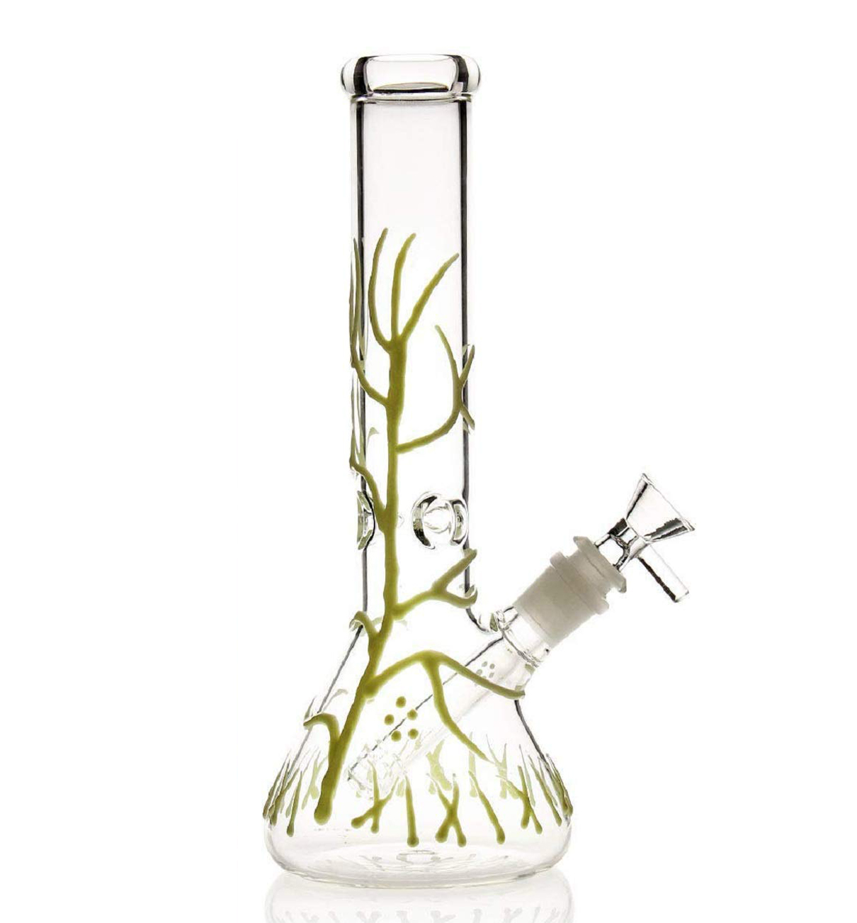 11 inch Glass Bong Handmade Beaker Style Water Pipe Smoking Accessories (Green Glowing Tree)
11 inch Glass Bong Handmade Beaker Style Water Pipe Smoking Accessories (Green Glowing Tree)