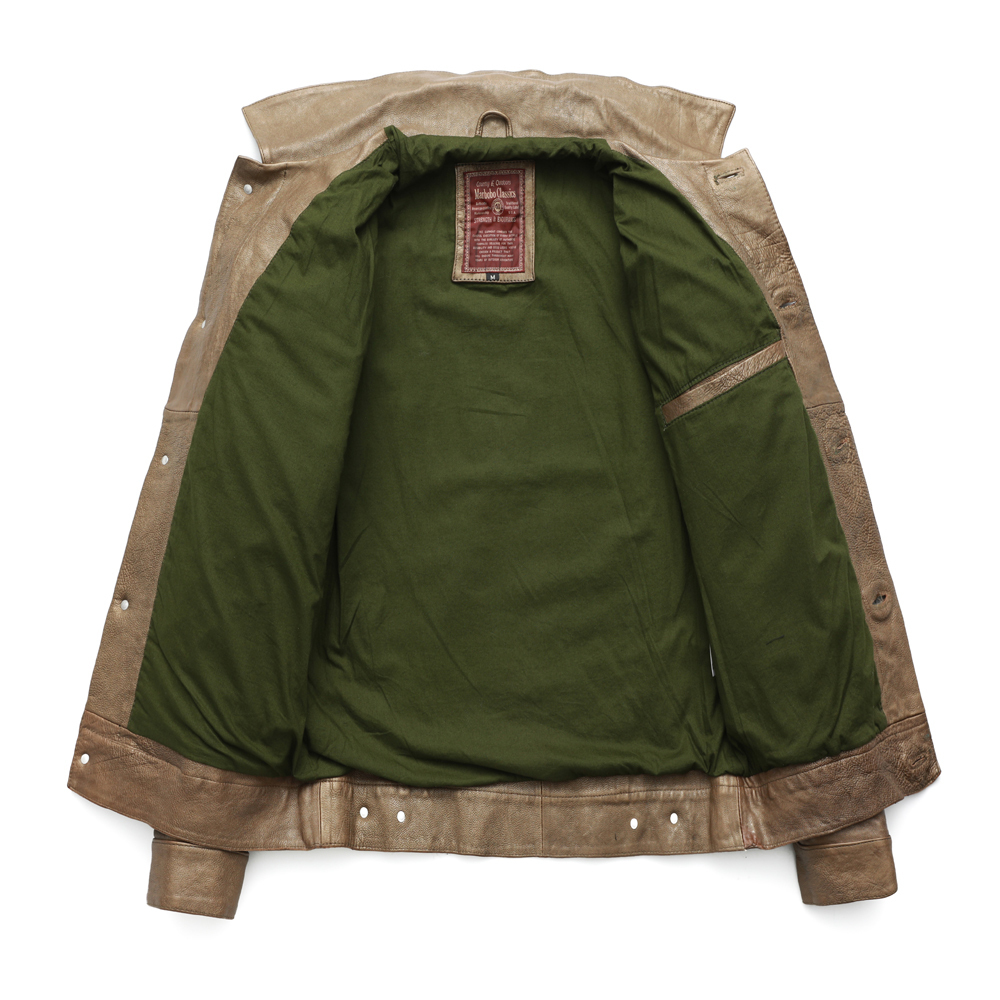SALE CLEARANCE Men Leather Jacket Hard Heavy Skin Genuine Leather Jacket Men Coat Autumn Clearance M163 201127