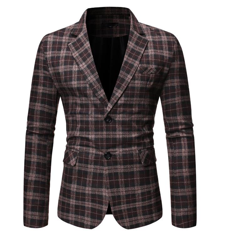 2020 Autumn New Products Men Casual Fashion Plaid Two Grain of Single Breasted Suit Jacket 9762, Navy
2020 Autumn New Products Men Casual Fashion Plaid Two Grain of Single Breasted Suit Jacket 9762, Navy