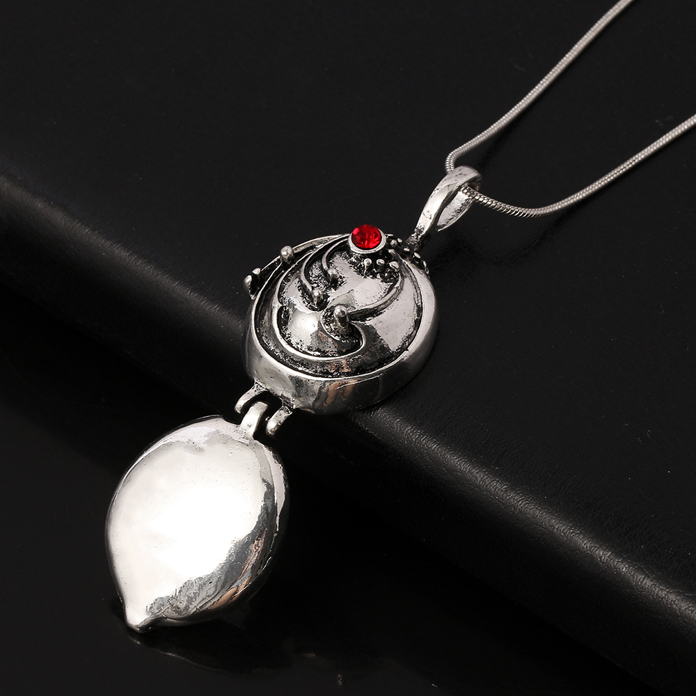 Wholesale The Vampire Diaries Necklace Elena Gilbert Vintage Fashion Vervain Verbena Pendant Photo Locket Jewelry For Men Women 201014