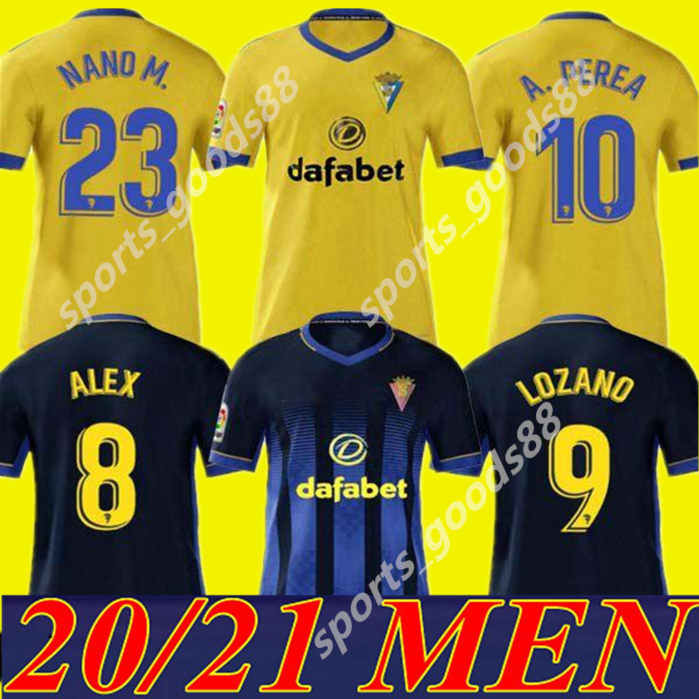 2020 Cadiz soccer jerseys CÁDIZ CF 20 21 LOZANO ALEX Bodiger Juan Cala CAMISETA ASCENSO A LIGA SANTANDER de fútbol football shirts