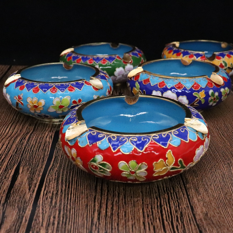 6 inch Handicrafts with Chinese characteristics metal Cloisonne ashtray flower enamel business office ornaments
6 inch Handicrafts with Chinese characteristics metal Cloisonne ashtray flower enamel business office ornaments