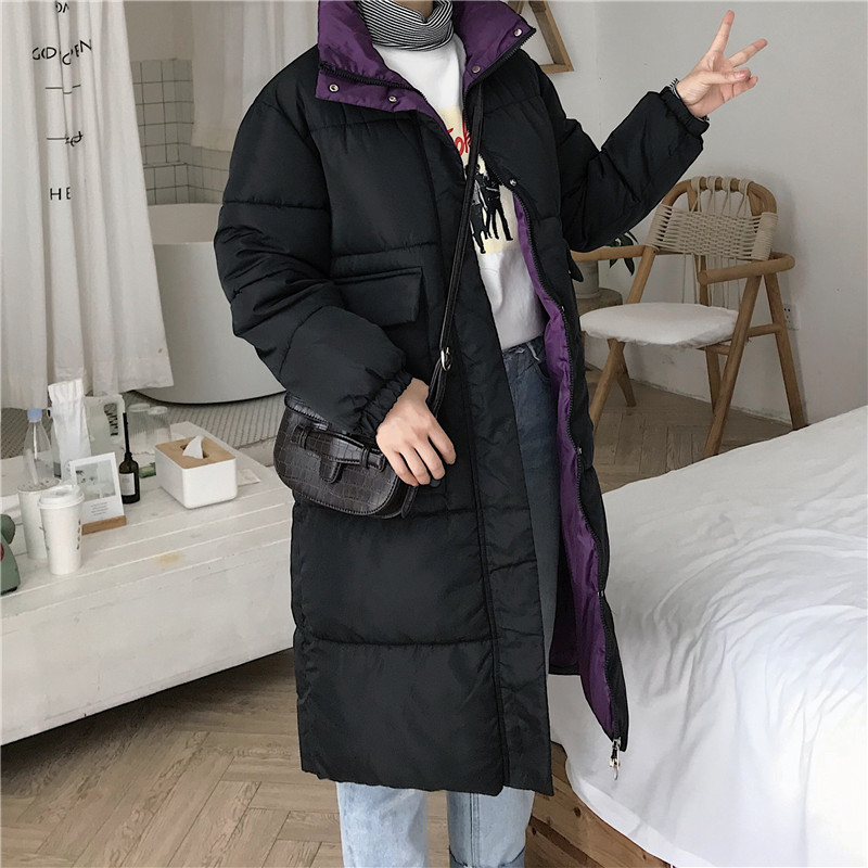 Causal hooded ladies Coat Long Coats Parka oversize Colour jacket mid-long women winter thick jacket down jacket women winter T200114