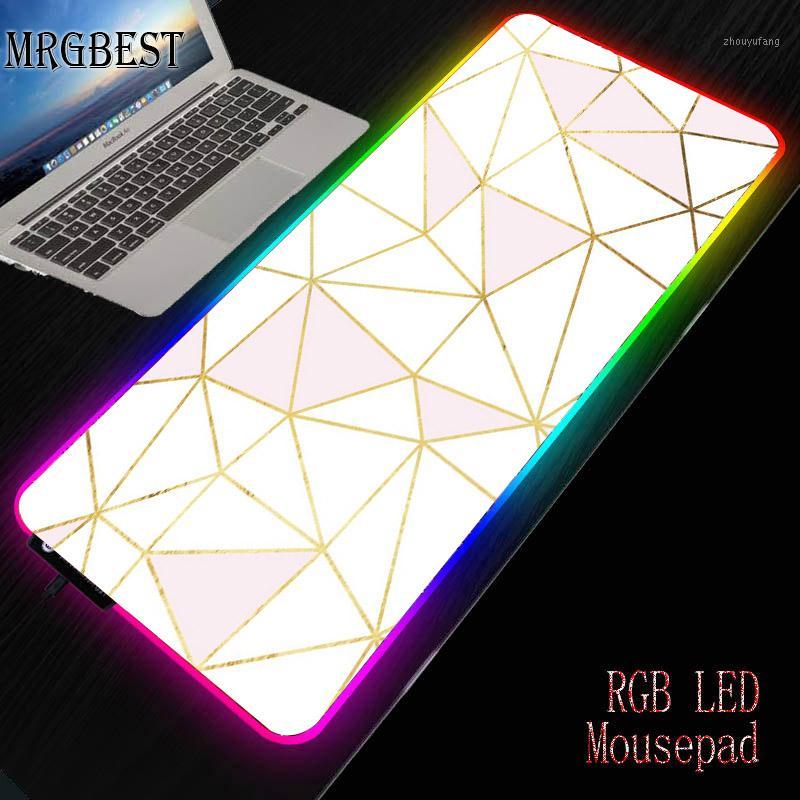 MRGBEST White Pink Marble Pattern Large RGB Mouse Pad LED Lighting for Game Player Matmouse XXL Table Game Pads Table Mat1
MRGBEST White Pink Marble Pattern Large RGB Mouse Pad LED Lighting for Game Player Matmouse XXL Table Game Pads Table Mat1