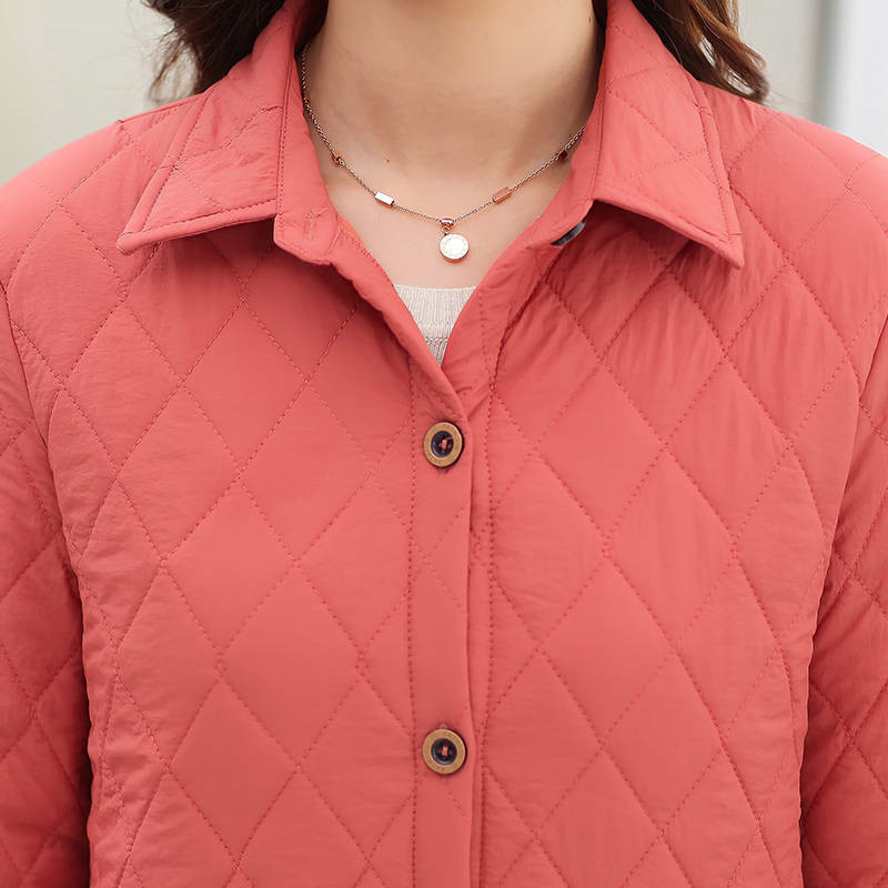 Autumn Women Thin Plus Size Mid Long Shirt-style Cotton Coat Winter Korean Loose Warm Cotton Casual Lady Cotton Jacket 201110wtt