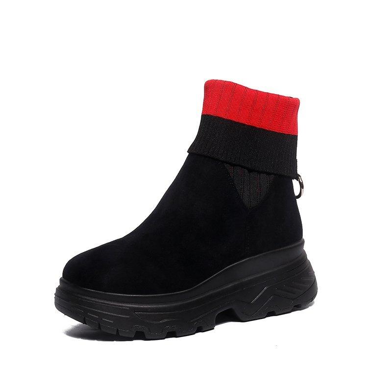 Elastic Sock Women Boots 2020 New Style Round Toe Red Woven Skinfriendly Nonslip Durable Sole Mesh Breathable Platform Boots, Black
Elastic Sock Women Boots 2020 New Style Round Toe Red Woven Skinfriendly Nonslip Durable Sole Mesh Breathable Platform Boots, Black