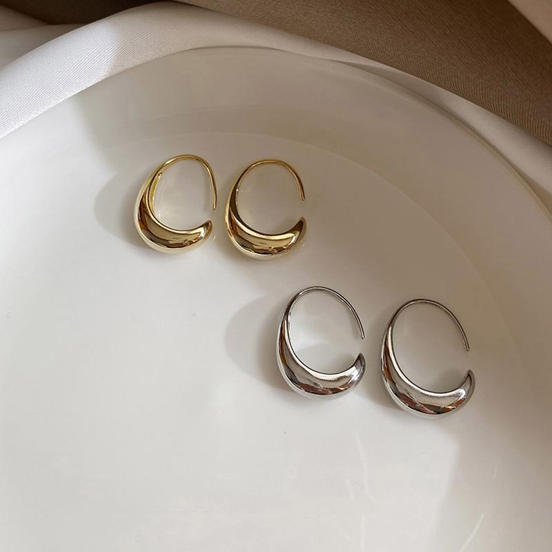 Hoop & Huggie Fashion Minimalist Silver Color Stud Earrings Vintage Geometric Ellipse Handmade Party Accessories Jewelry Gift
Hoop & Huggie Fashion Minimalist Silver Color Stud Earrings Vintage Geometric Ellipse Handmade Party Accessories Jewelry Gift