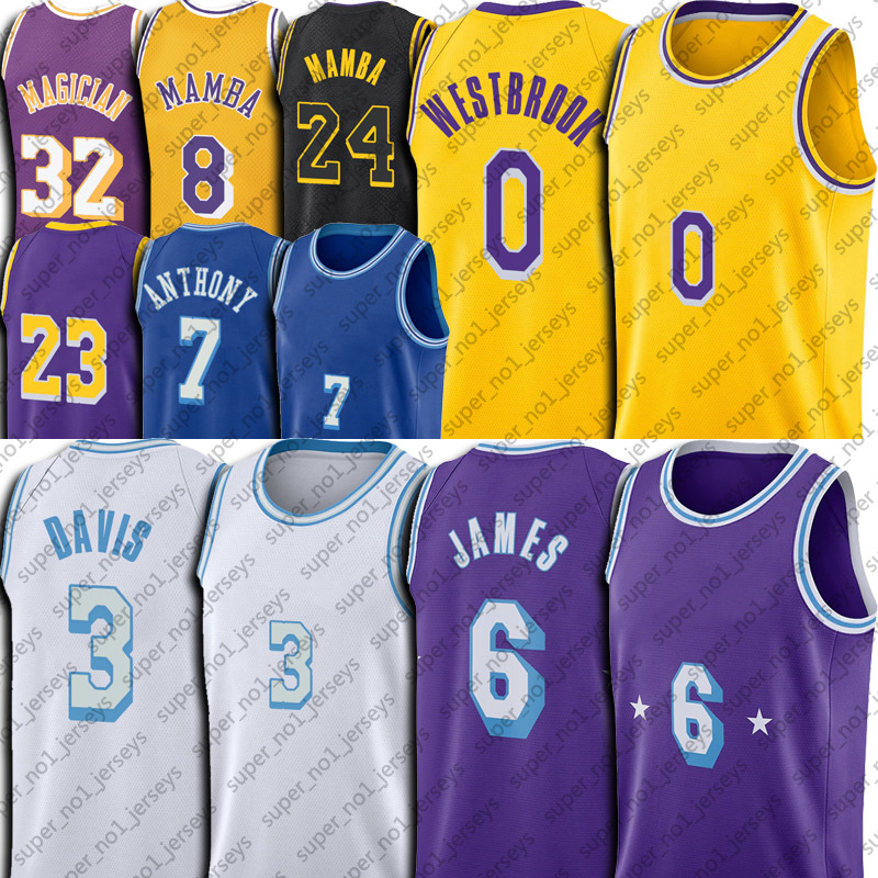 LBJ 6 23 James Basketball Jersey Russell 0 Westbrook Carmelo 7 Anthony 3 Davis Jerseys Throwback Black Mamba Uniform
LBJ 6 23 James Basketball Jersey Russell 0 Westbrook Carmelo 7 Anthony 3 Davis Jerseys Throwback Black Mamba Uniform