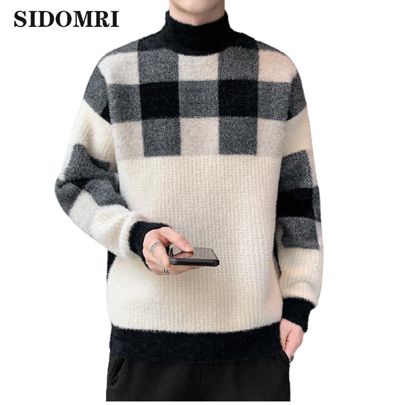 New autumn and winter sweaters for men copy semi-turtleneck thickening knit topcoat Pullover O-Neck trend clothes, Black
New autumn and winter sweaters for men copy semi-turtleneck thickening knit topcoat Pullover O-Neck trend clothes, Black