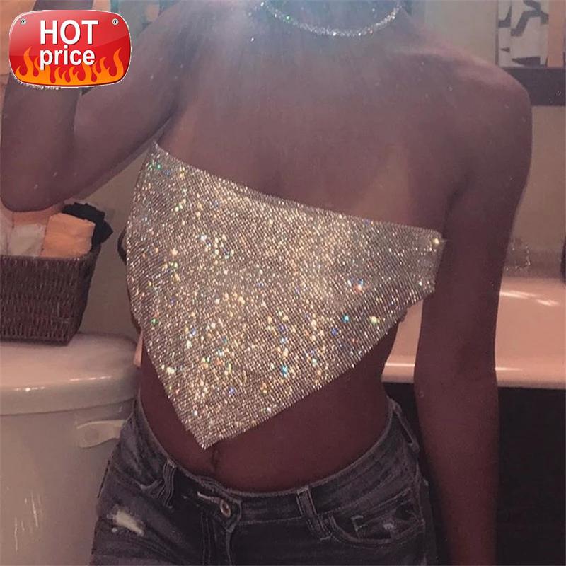 2018 New Summer Sexy Crop Top Women Sequined Crystal Diamonds Boob Tube Tops Party Club Metal Strapless Rhinestone Short Vest #zn1F, White
2018 New Summer Sexy Crop Top Women Sequined Crystal Diamonds Boob Tube Tops Party Club Metal Strapless Rhinestone Short Vest #zn1F, White