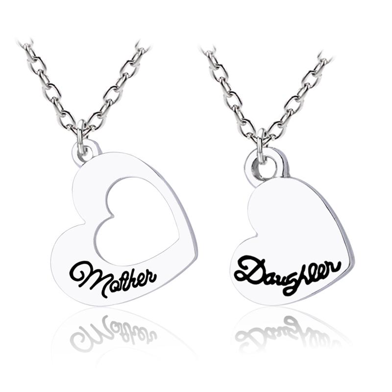 2pcs/set Mother Daughter Necklace Women corlour Hollow Splicing Love Heart Pendant Necklaces Fashion Family Jewelry Gift Colares
2pcs/set Mother Daughter Necklace Women corlour Hollow Splicing Love Heart Pendant Necklaces Fashion Family Jewelry Gift Colares