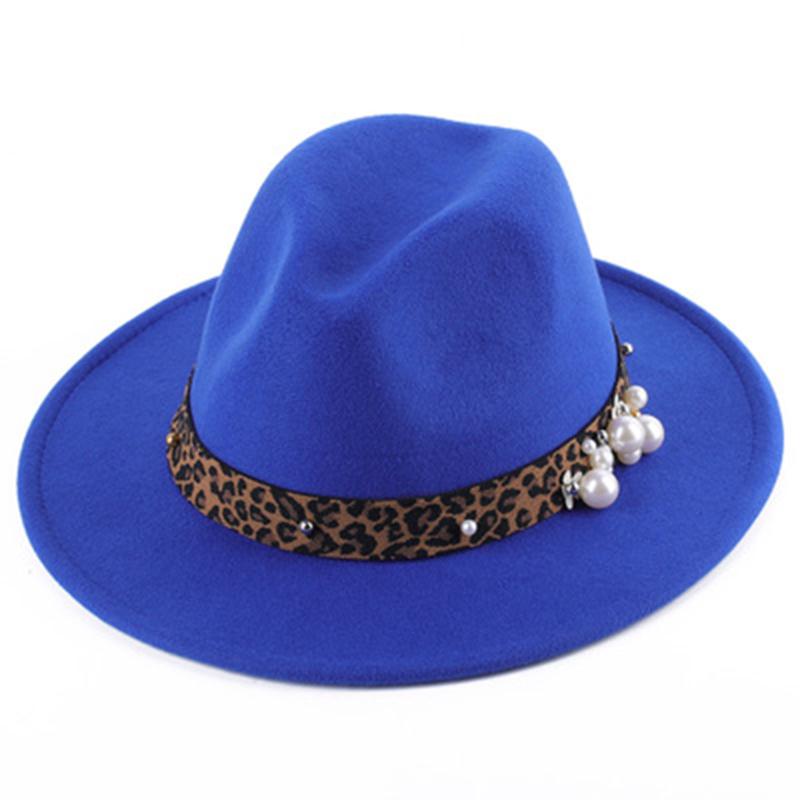 Men Women Panama Hat, Vintage Style Wide Brim Felt Trilby Fedora Hat with Pearl Leopard Band, White
Men Women Panama Hat, Vintage Style Wide Brim Felt Trilby Fedora Hat with Pearl Leopard Band, White