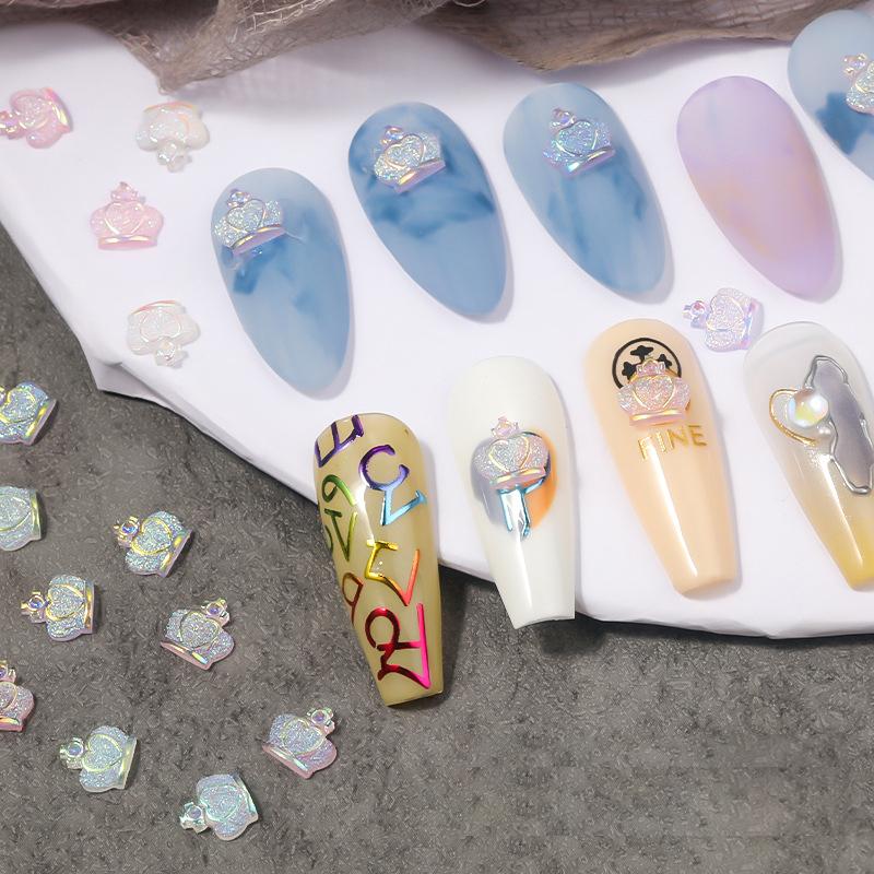 Nail Art Decorations Crown Decoration Flat Back Resin Aurora Colorful Phnom Penh Shiny Fingernail DIY Accessories 2022 30/100pcs, Silver;gold
Nail Art Decorations Crown Decoration Flat Back Resin Aurora Colorful Phnom Penh Shiny Fingernail DIY Accessories 2022 30/100pcs, Silver;gold