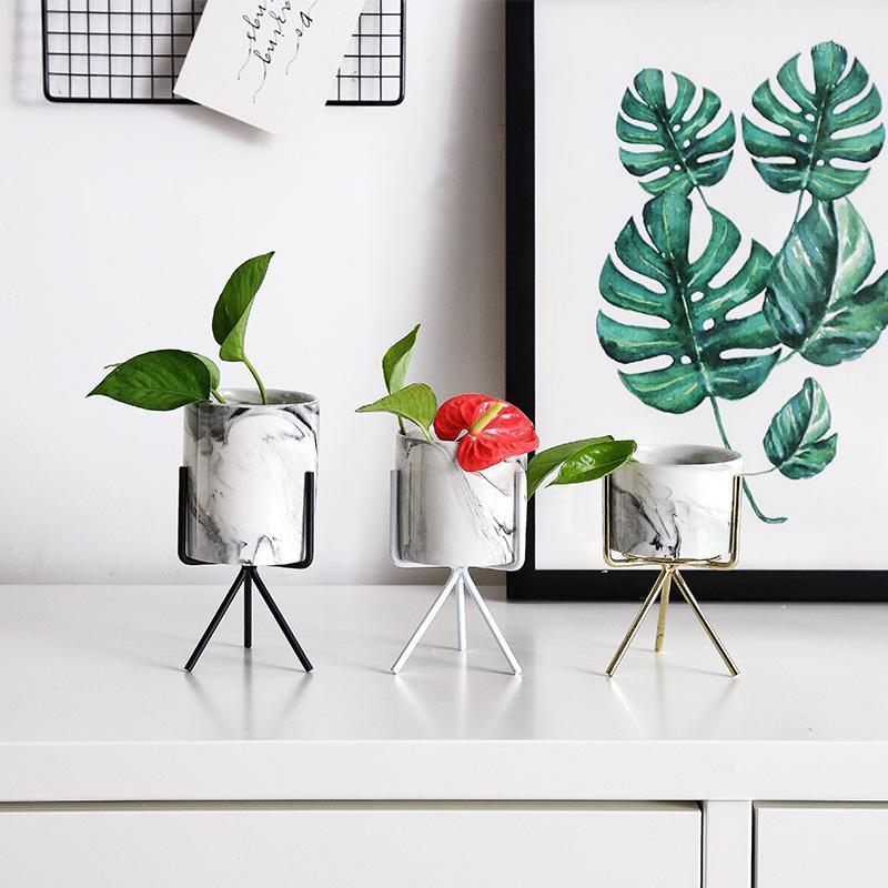 Nordic Ins Minimalist Vase Fleshy Flowerpot Marble Pattern Ceramic Wrought Iron Vase Flower Pot Home Mariage Living Room Decor1
Nordic Ins Minimalist Vase Fleshy Flowerpot Marble Pattern Ceramic Wrought Iron Vase Flower Pot Home Mariage Living Room Decor1